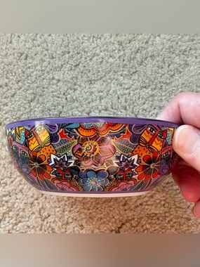 Vintage Laurel Burch Carlotta Cats Ceramic Bowl - EUC